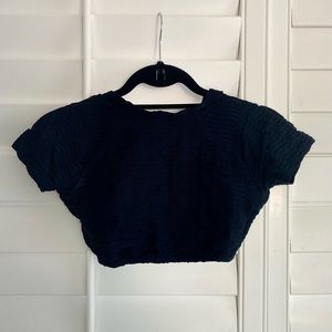 Booty by Brabants Ultra Cropped Tee Black, Original Texture, One Size Fits Most